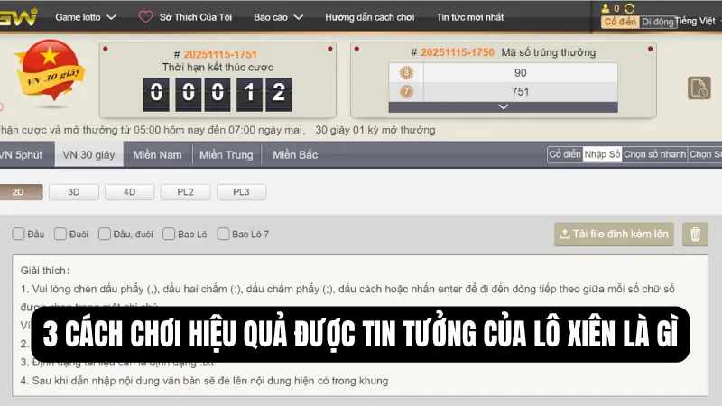 3 cách chơi hiệu quả được tin tưởng của lô xiên là gì