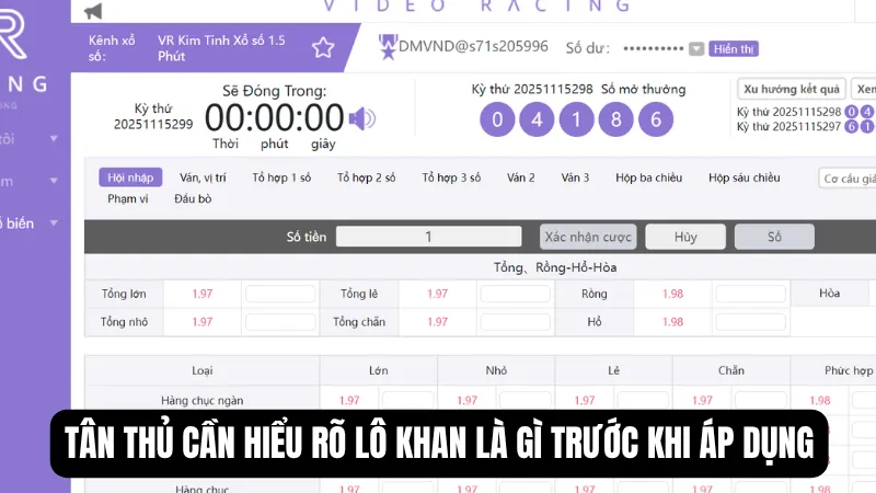 Tân thủ cần hiểu rõ lô khan là gì trước khi áp dụng